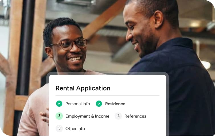 Real estate agent using Tenalet on mobile