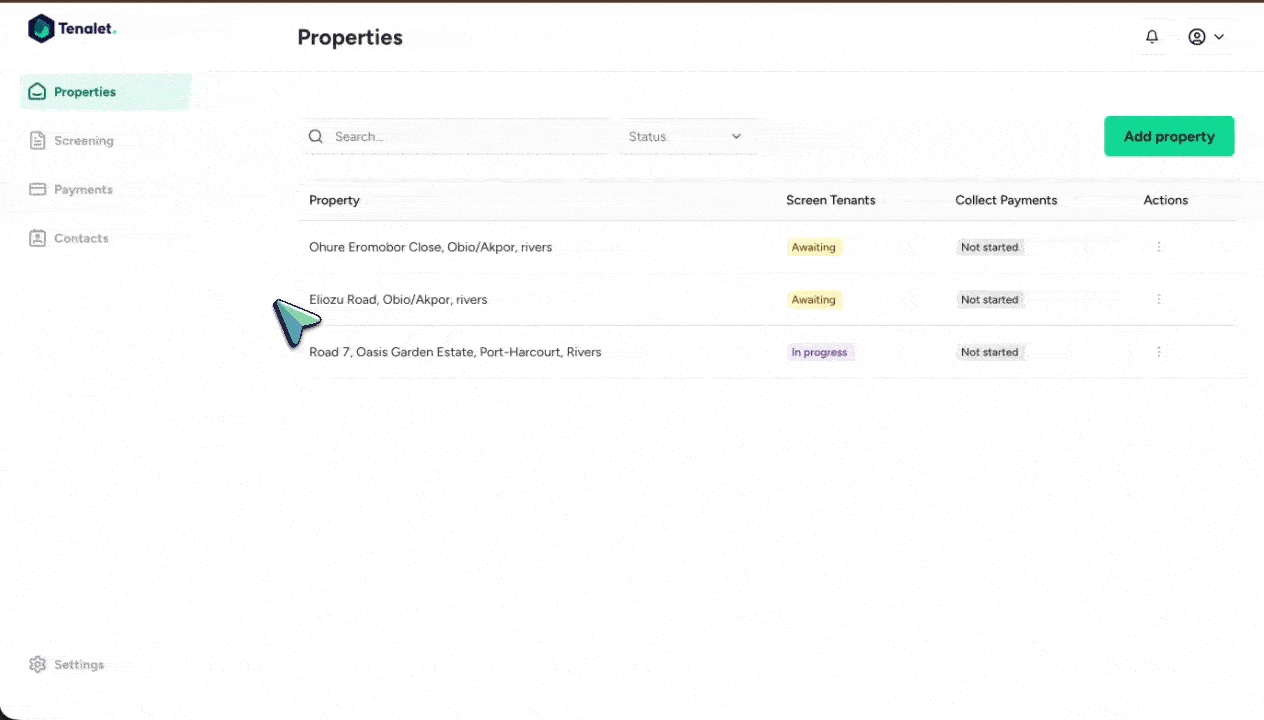 Copying and sharing your ToletLink